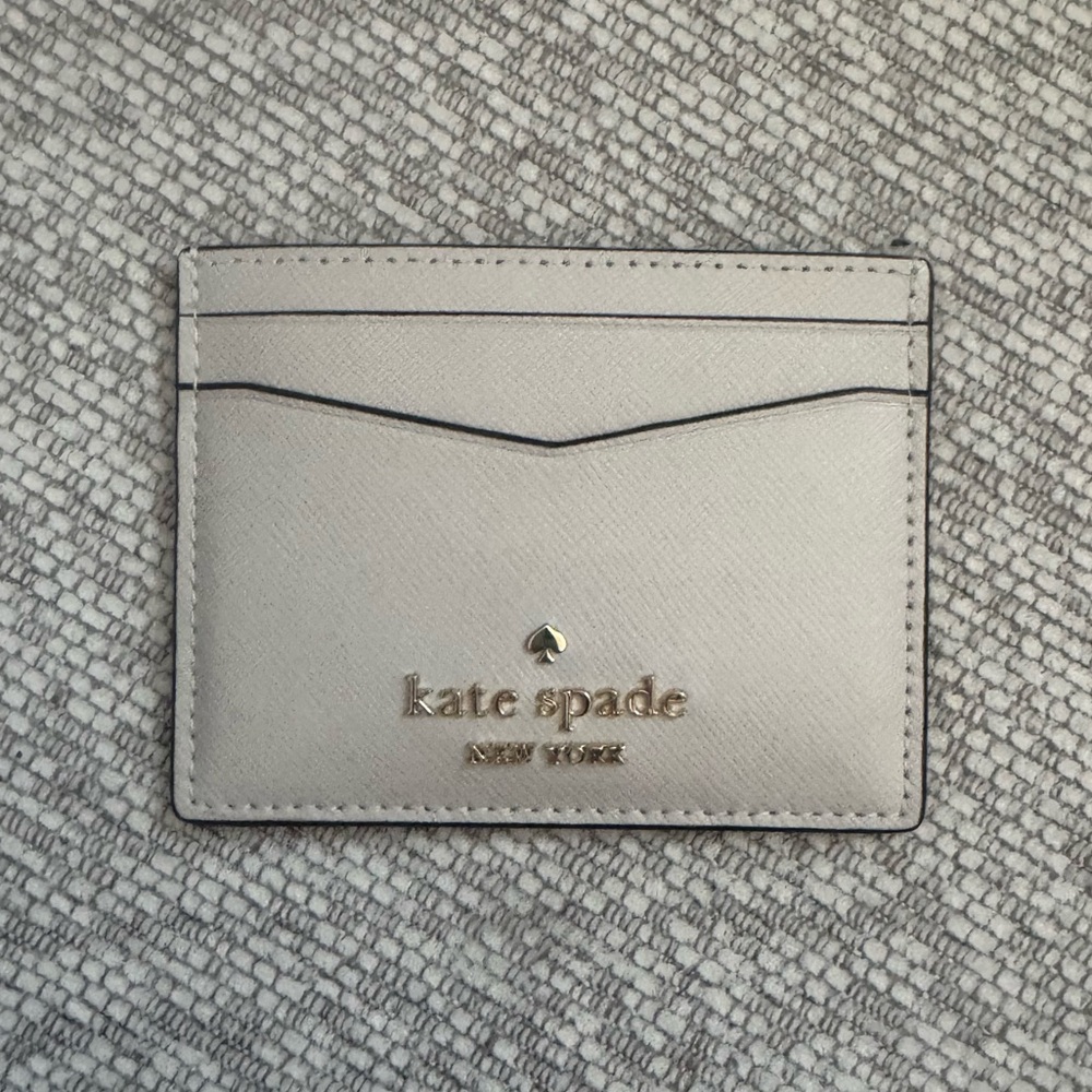 NWT ▪️ Kate Spade Card Holder Taupe